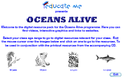 Educate Me 'Oceans Alive' FLASH demonstration video. 3 of 5